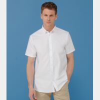 Henbury Modern Short Sleeve Regular Fit Oxford Shirt Thumbnail