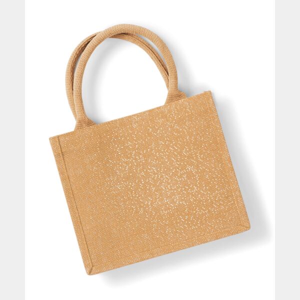 Shimmer jute mini gift bag Thumbnail