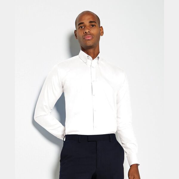 Slim fit non-iron Oxford twill shirt long-sleeved (slim fit) Thumbnail