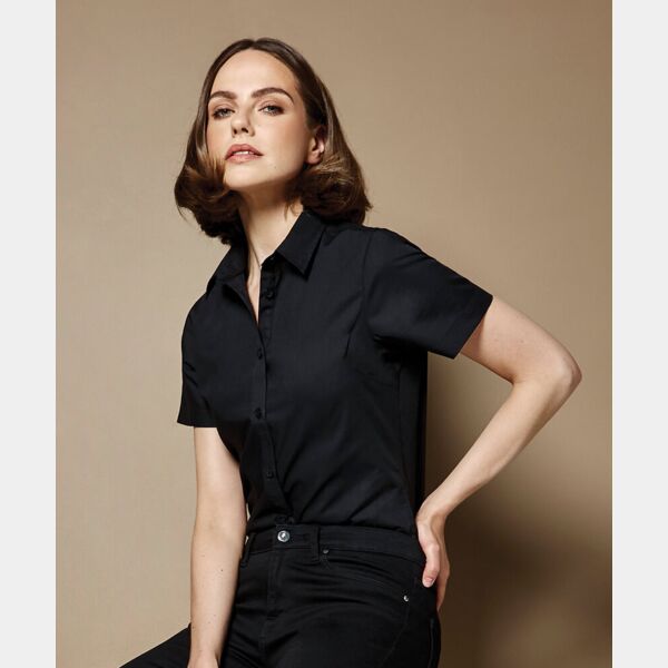 Women's poplin shirt short sleeve Thumbnail