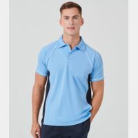 Finden + Hales Performance Piped Polo Shirt Thumbnail
