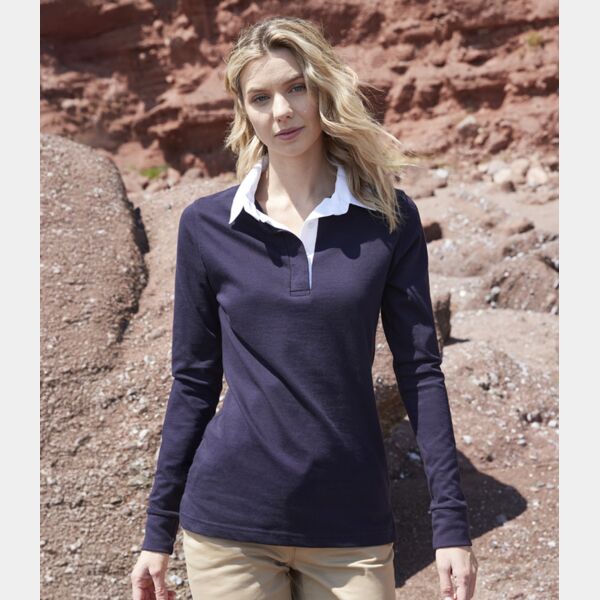Front Row Ladies Classic Rugby Shirt Thumbnail