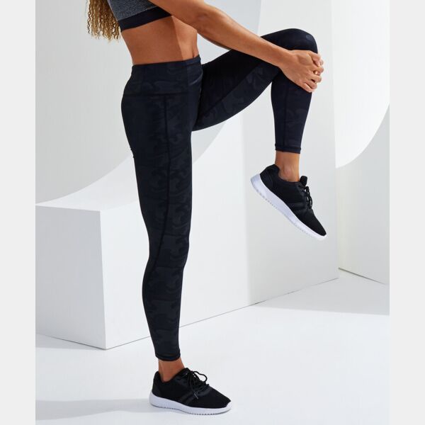 Women's TriDri® performance camo leggings full-length Thumbnail