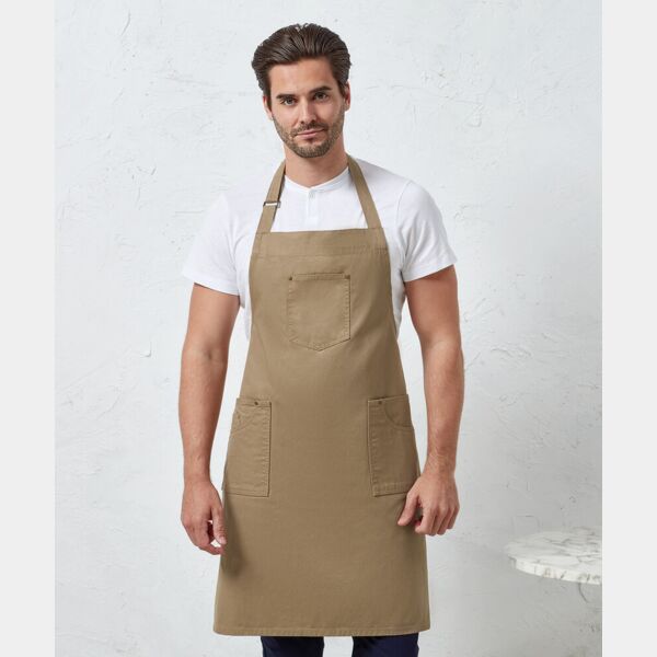 Chino cotton bib apron Thumbnail