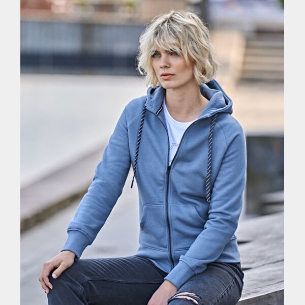 Tee Jays Ladies Fashion Zip Hooded Sweatshirt Thumbnail