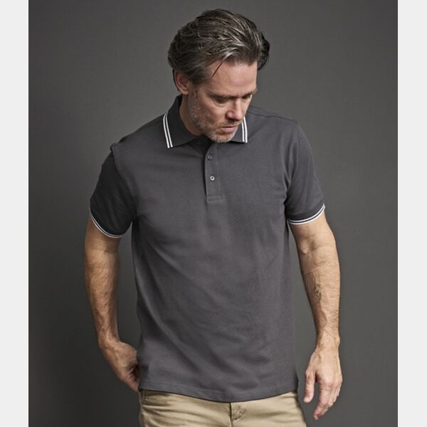 Tee Jays Luxury Stretch Tipped Polo Shirt Thumbnail