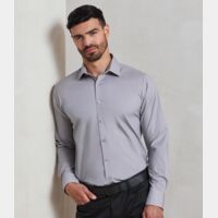 Premier Long Sleeve Stretch Fit Poplin Shirt Thumbnail
