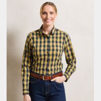 Premier Ladies Mulligan Check Long Sleeve Shirt Thumbnail