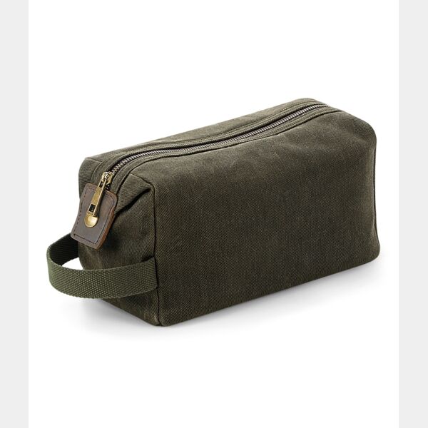 Quadra Heritage Waxed Canvas Wash Bag Thumbnail