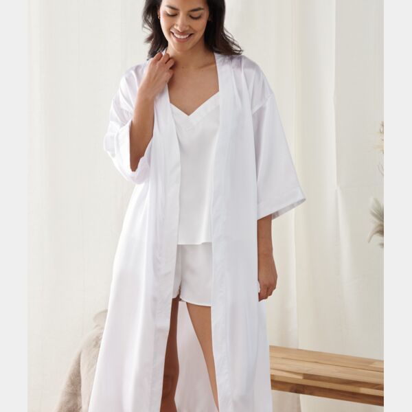 Towel City Ladies Satin Robe Thumbnail