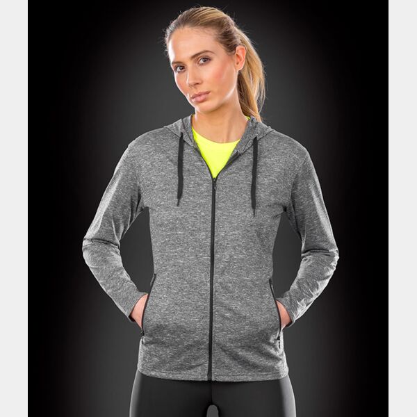 Spiro Ladies Hooded T-Shirt Jacket Thumbnail