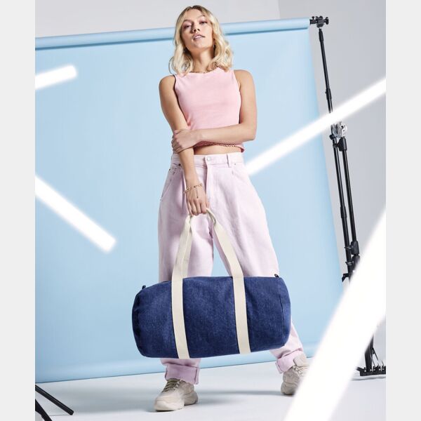 Denim barrel bag Thumbnail