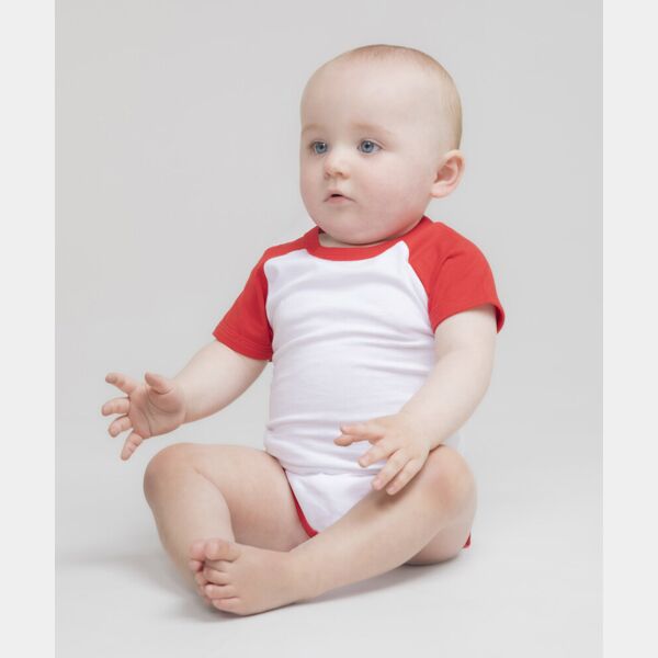Essential short-sleeved baseball bodysuit Thumbnail