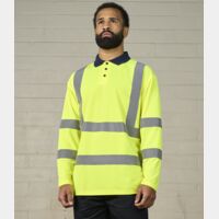 Pro RTX High Visibility Long Sleeve Polo Shirt Thumbnail