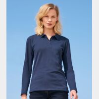 SOL'S Ladies Perfect Long Sleeve Piqué Polo Shirt Thumbnail