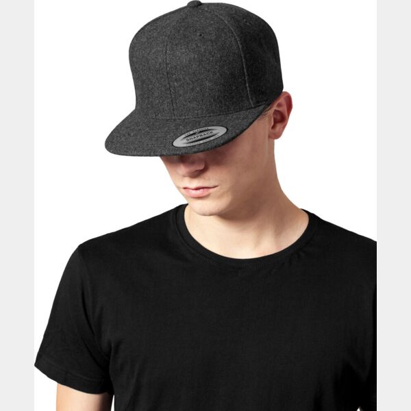 Melton wool snapback (6689M) Thumbnail