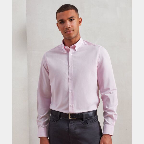 Cotton-rich Oxford stripes shirt Thumbnail