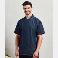 Chef's zip-close short sleeve jacket Thumbnail