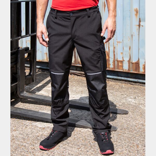Result Work-Guard Slim Fit Soft Shell Trousers Thumbnail