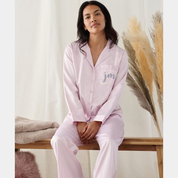 Women's satin long pyjamas Thumbnail