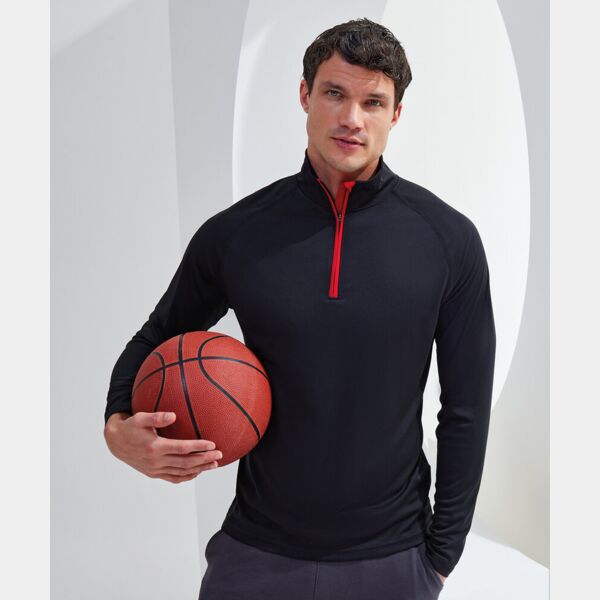 TriDri® long sleeve performance ¼ zip Thumbnail