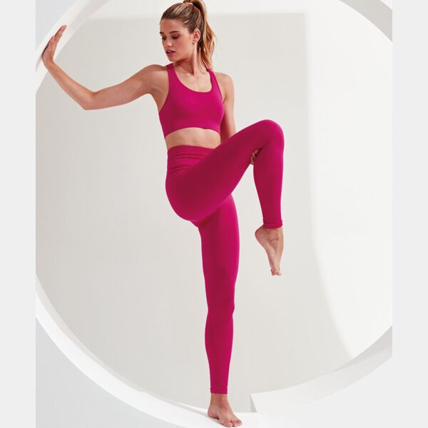 Women's TriDri® seamless '3D fit' multi-sport sculpt solid colour leggings Thumbnail