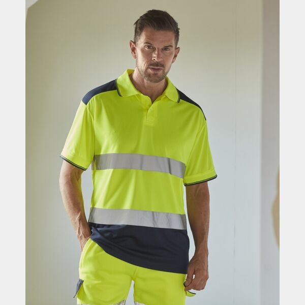 Hi-vis two-tone polo shirt (HVJ220) Thumbnail