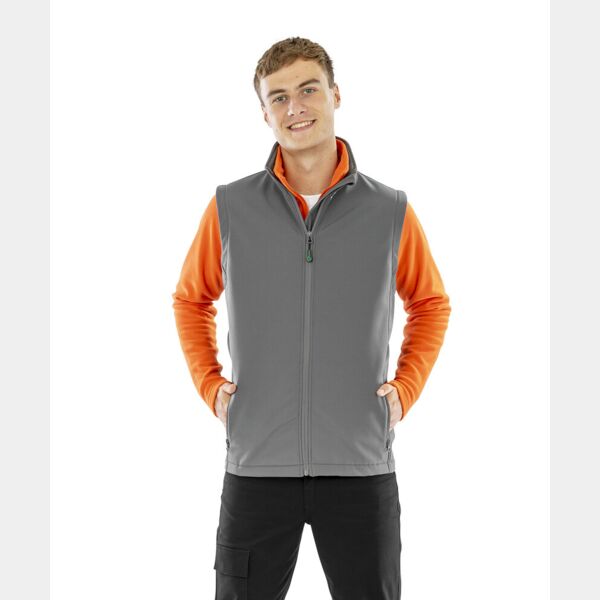 Men's recycled 2-layer printable softshell bodywarmer Thumbnail
