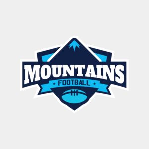 Mountains Football logo template Thumbnail