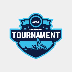 Swimming Tournament logo template Thumbnail