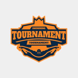 Swimming Tournament logo template Thumbnail