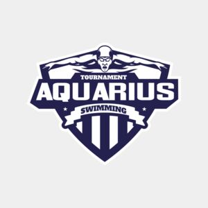 Aquarius Swimming Tournament logo template Thumbnail