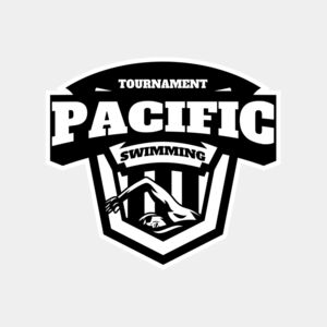 Pacific Swimming Tournament logo template Thumbnail
