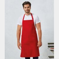 Recycled polyester and cotton bib apron, organic and Fairtrade certified Thumbnail