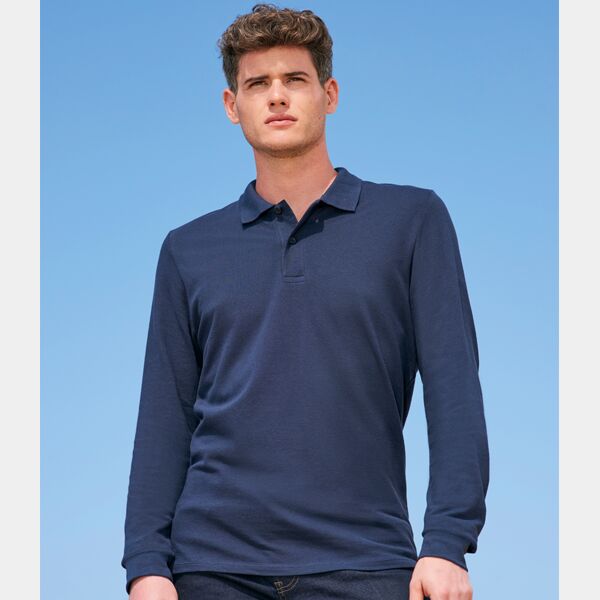 SOL'S Perfect Long Sleeve Piqué Polo Shirt Thumbnail