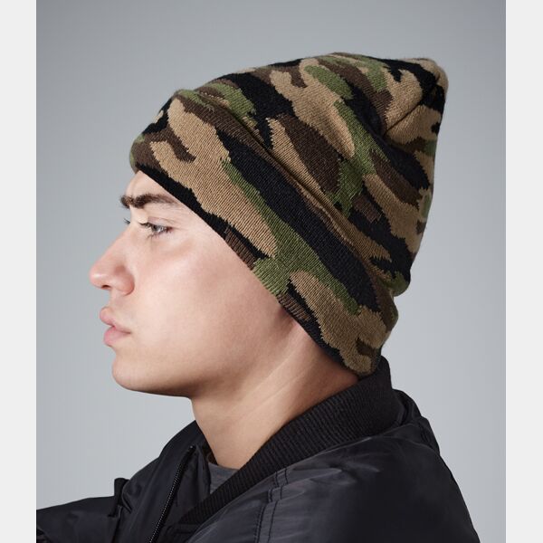 Beechfield Camo Cuffed Beanie Thumbnail