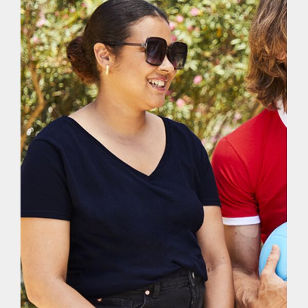 Fruit of the Loom Lady Fit Value V Neck T-Shirt Thumbnail