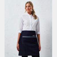 Domain contrast denim waist apron Thumbnail