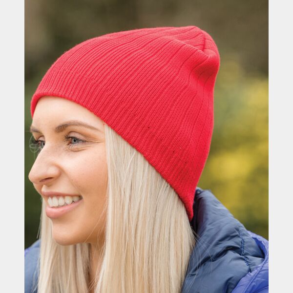 Double knit cotton beanie hat Thumbnail