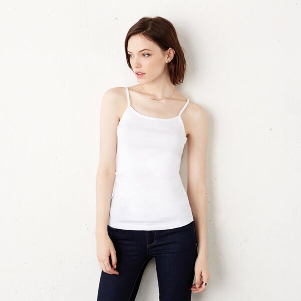 Baby Rib Spaghetti Strap Tank Top Thumbnail