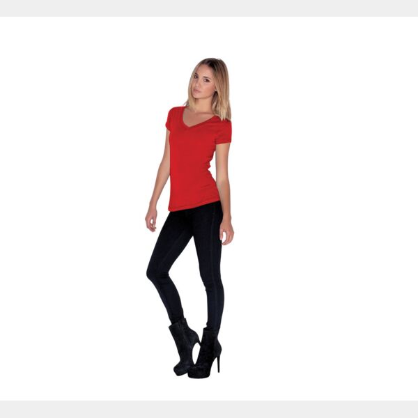 Jersey short Sleeve V-Neck T-shirt Thumbnail