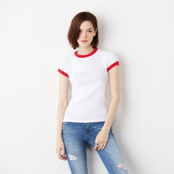 Baby rib short sleeve ringer T-Shirt Thumbnail