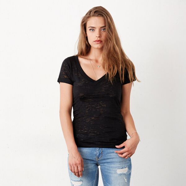 Burn-Out V-Neck T-Shirt Thumbnail