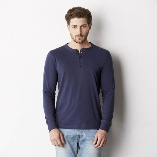 Jersey Long Sleeve Henley Thumbnail