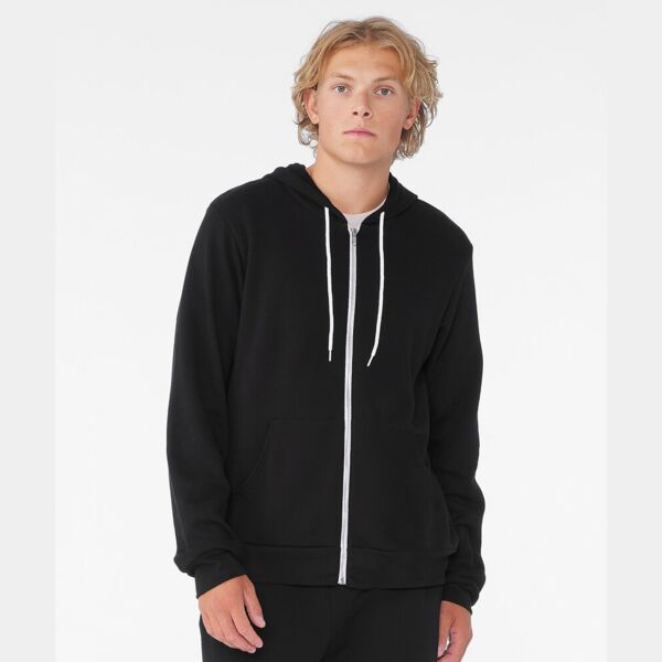 Unisex Zip-Up Poly/Cotton Fleece Hoodie Thumbnail