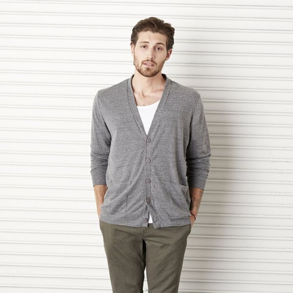 Unisex Triblend V-Neck Cardigan Thumbnail