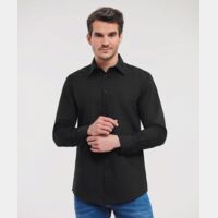 L/S Poly/Cotton Easycare Fitted Poplin Shirt Thumbnail