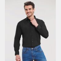 Long sleeve poly cotton Easycare Poplin shirt Thumbnail