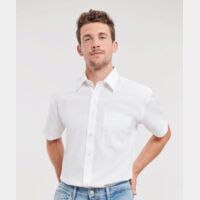 Short sleeve 100% Cotton Poplin Shirt Thumbnail
