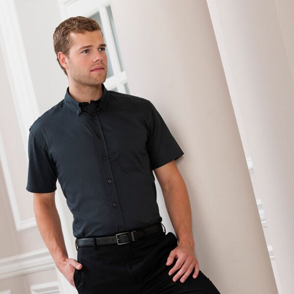 Short sleeve classic twill shirt Thumbnail